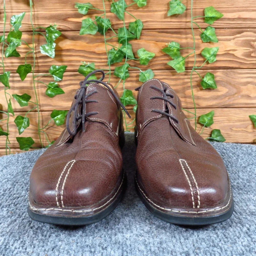 Studio Belvedere Beltrami Mens Oxford Shoes Size 11 D Casual Dress Brown Leather